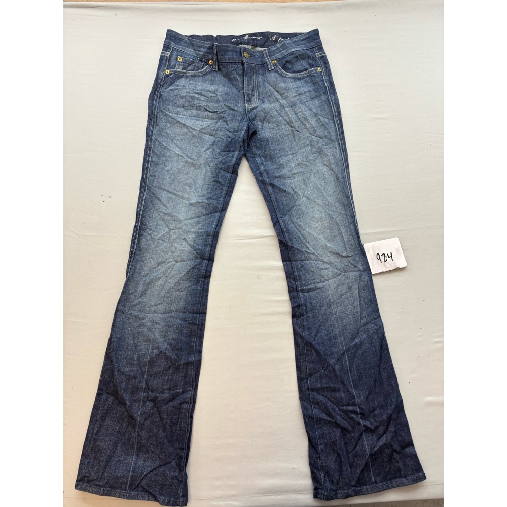 7 For All Mankind A Pocket Flare Jeans Dark Wash Denim Size 30 U130055U-055U